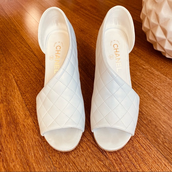 CHANEL Open Toe D'Orsay Booties Heel - Picture 2 of 9